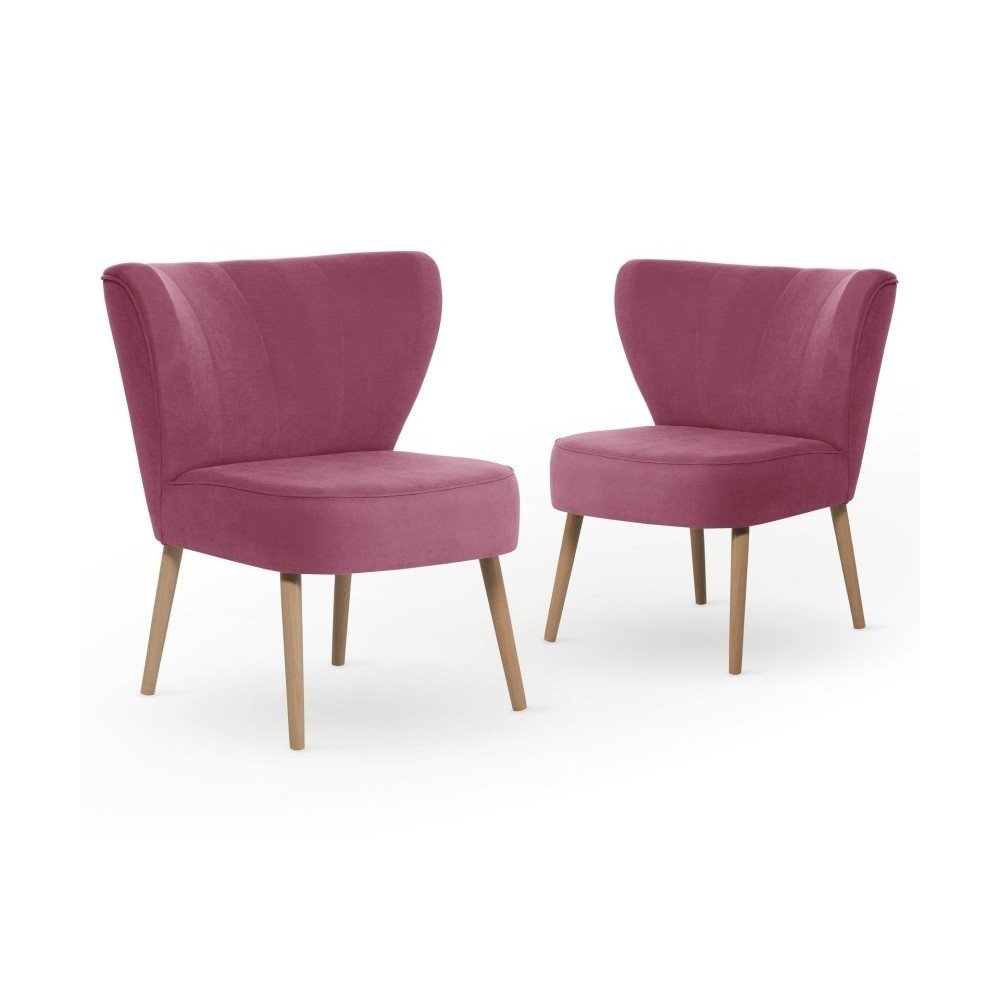 Sada 2 fuchsiových jídelních židlí My Pop Design Hamilton v:1065036