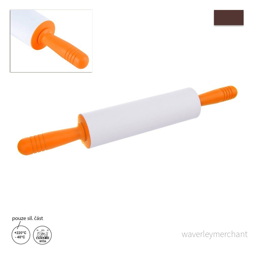 Silikonový váleček s oranžovou rukojetí Orion v:1164206