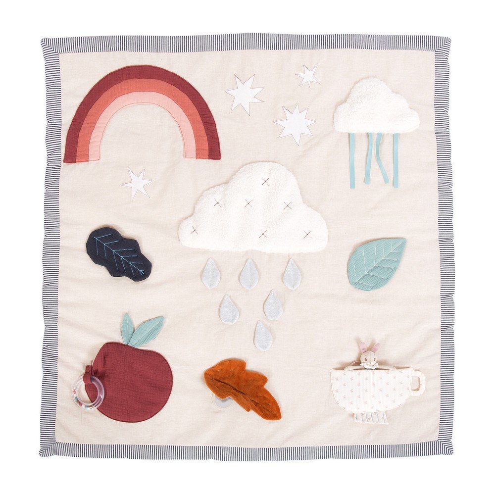 Krémová dětská hrací podložka Après la Pluie – Moulin Roty v:1578058