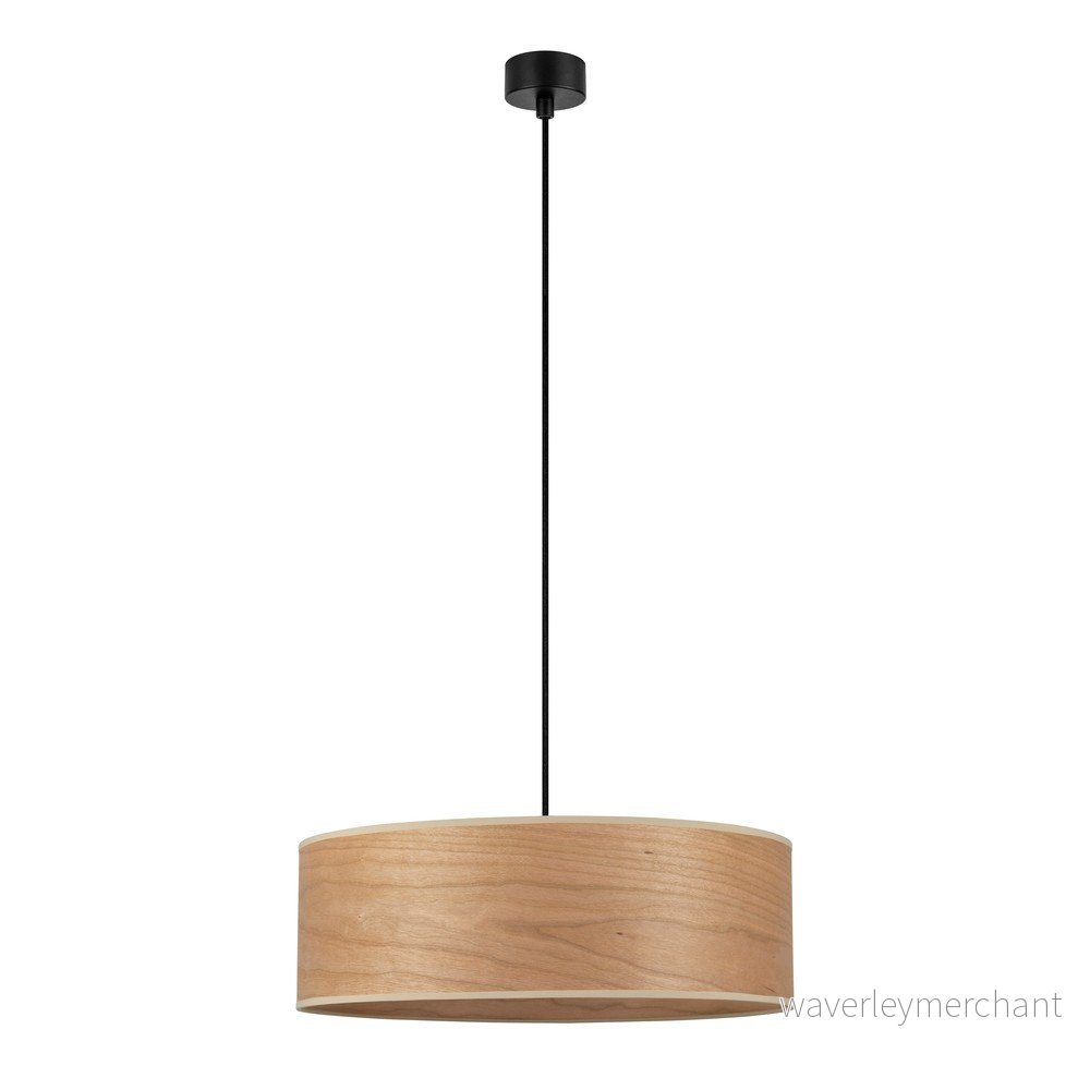 Závěsné svítidlo z třešňové dýhy Sotto Luce TSURI XL, ø 45 cm v:1223214