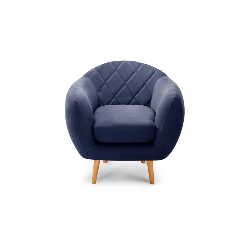 Námořnicky modré křeslo Scandi by Stella Cadente Maison Diva v:1068520