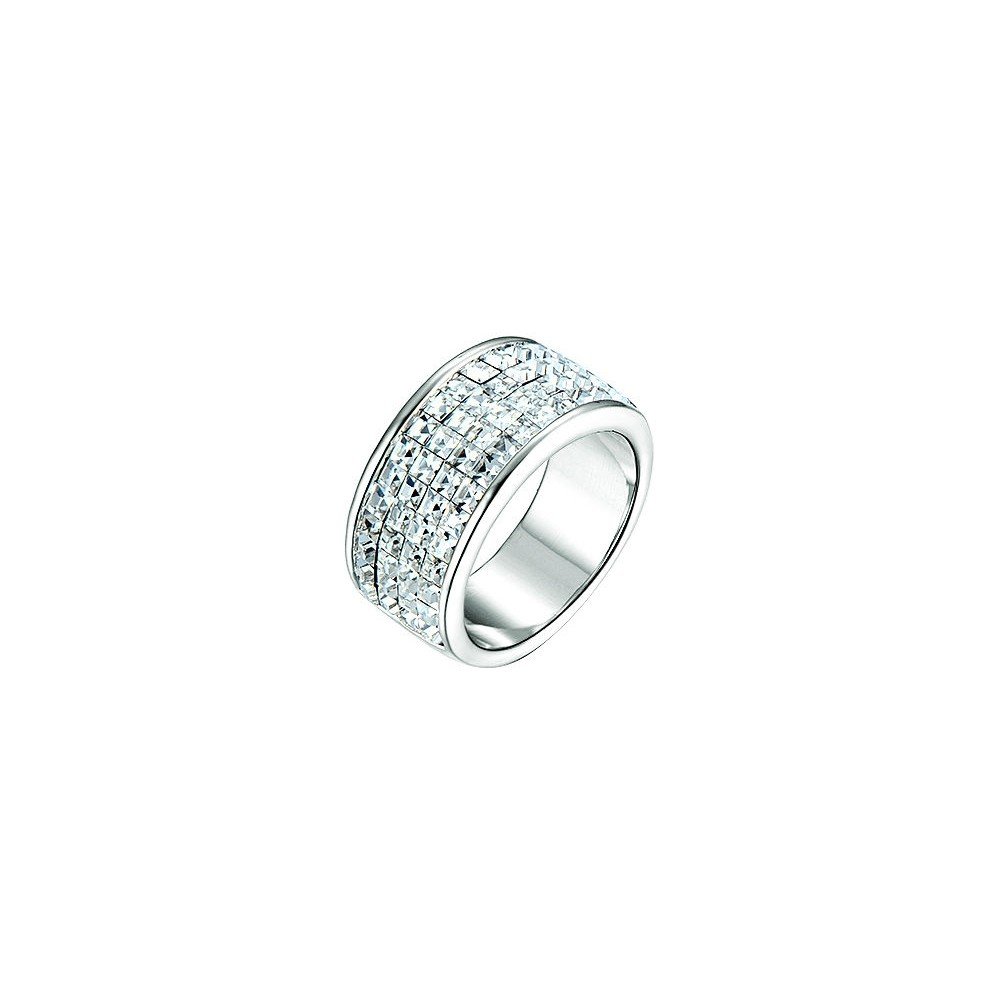 Prsten s bílými krystaly Swarovski Elements Crystals Gina, vel. 6 v:1197720