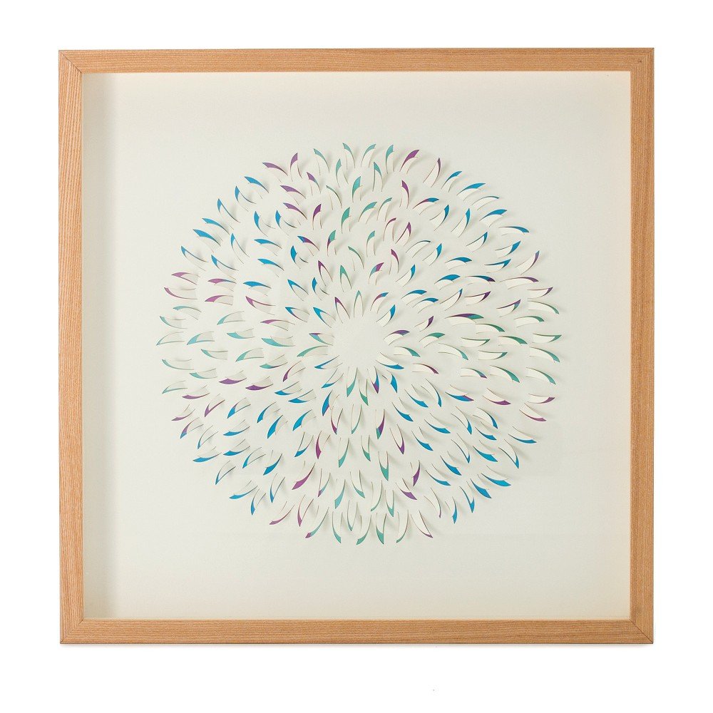 Ručně vyráběná nástěnná dekorace v rámu Vivorum Dandelion, 60 x 60 cm v:857942
