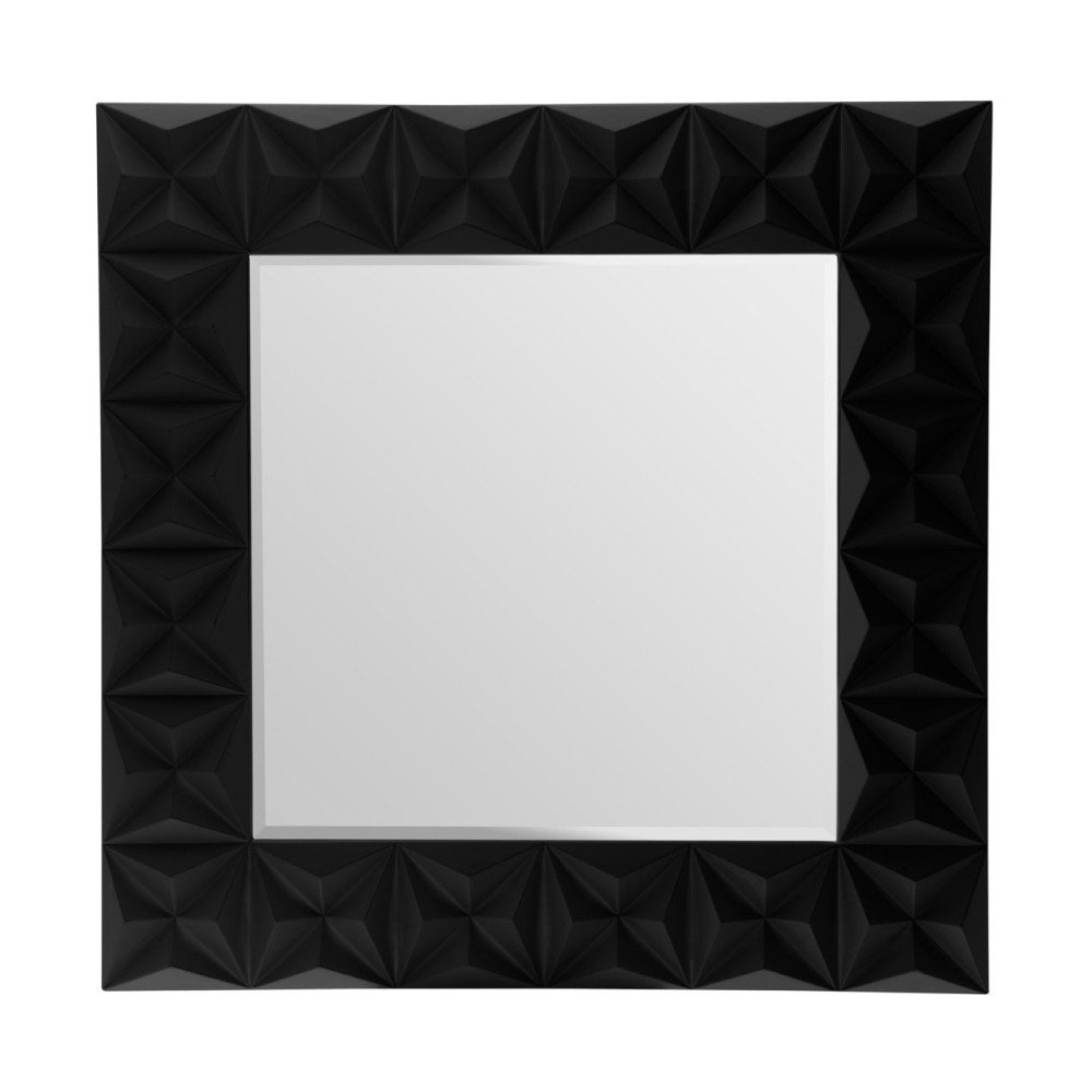 Nástěnné zrcadlo s černým rámem s 3D efektem Premier Housewares Derby v:1056554