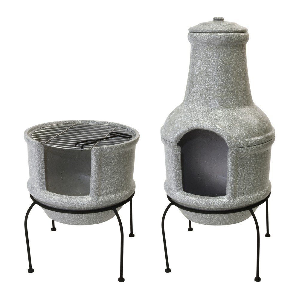 Keramické krbové ohniště na podstavci Esschert Design BBQ, malé v:1330234