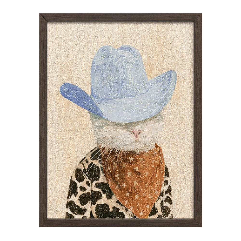 Tištěný obraz s rámem 30x40 cm Howdy Cat – Styler v:1937066