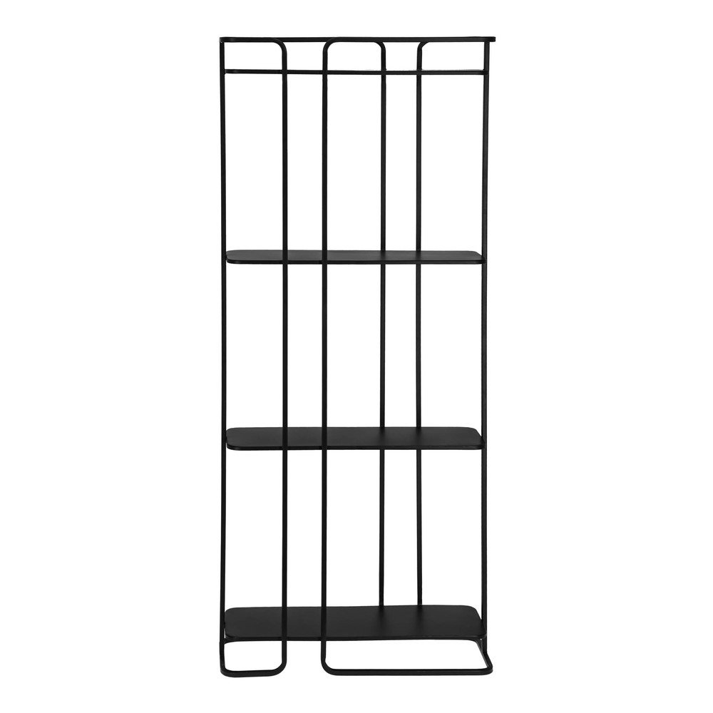 Černý policový regál Kave Home Calen 72 x 167 cm v:1335530