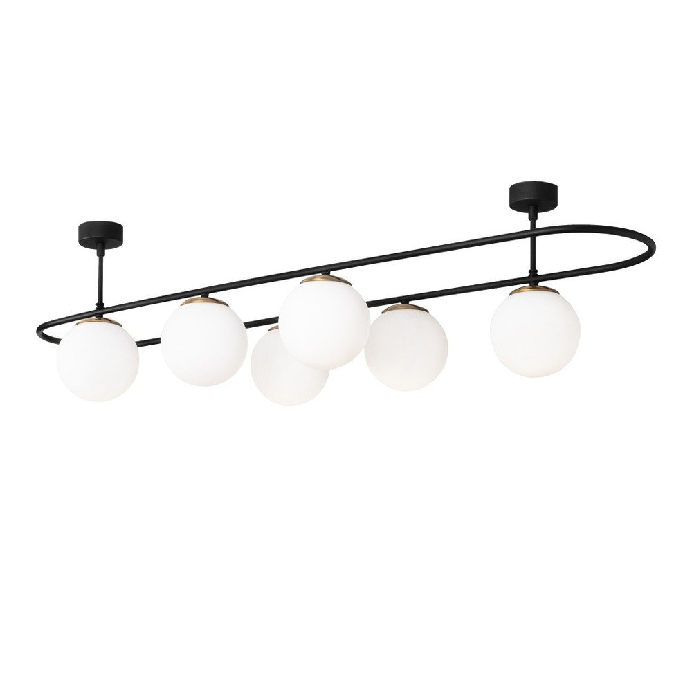 Černé stropní svítidlo Opviq lights Louk v:1301244