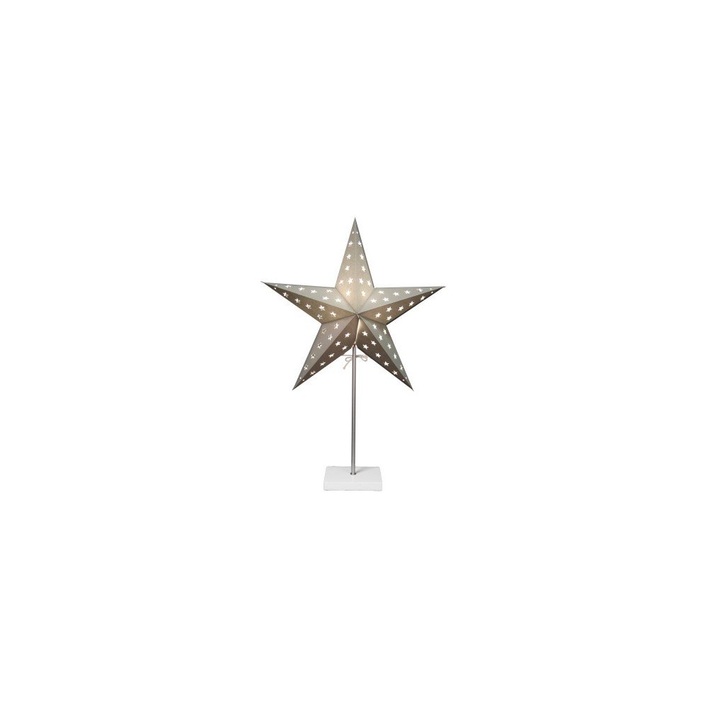 Svítící hvězda se stojanem Best Season Star On Base Silver v:690290