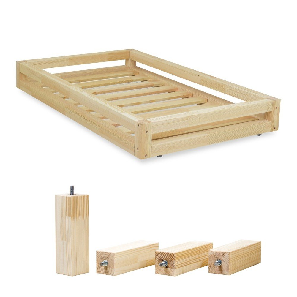 Set lakované zásuvky pod postel a 4 prodloužených nohou Benlemi, pro postel 90 x 160 cm v:842062