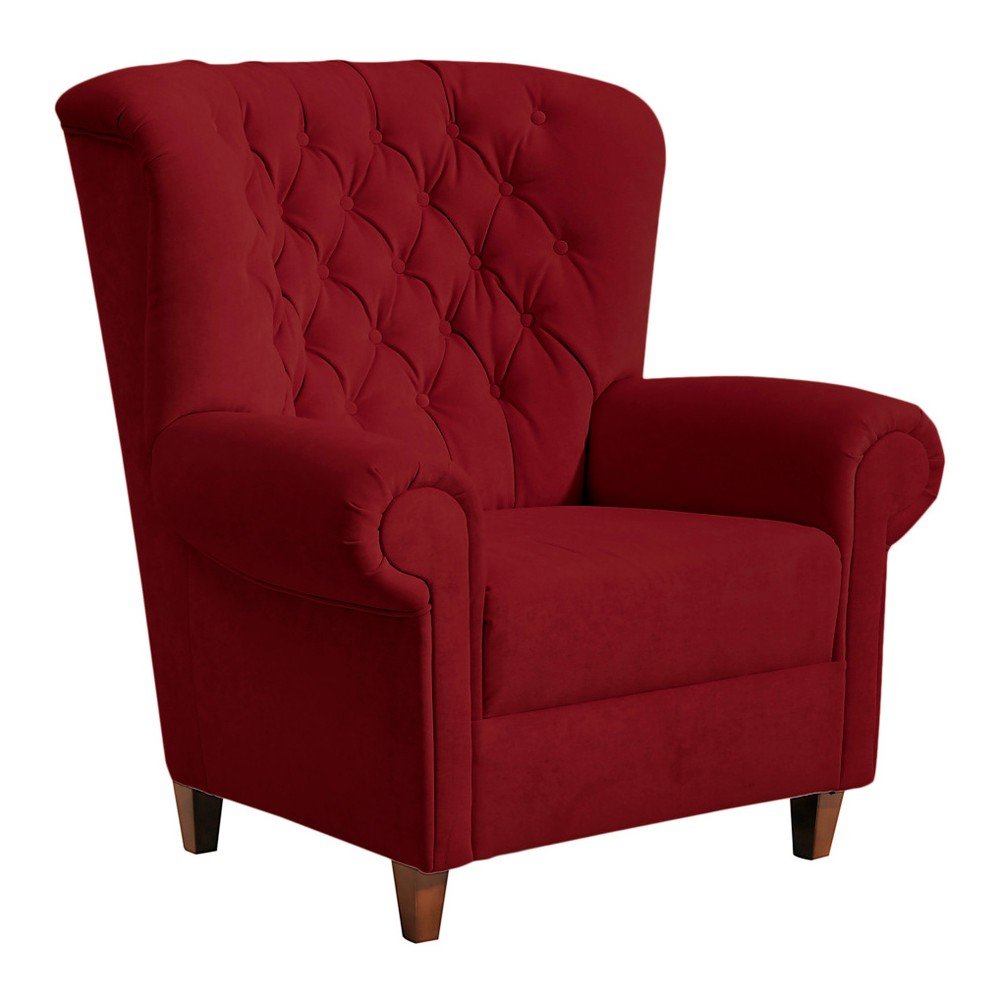 Vínové křeslo Max Winzer Recliner Vicky Velour Burgundy v:1056372