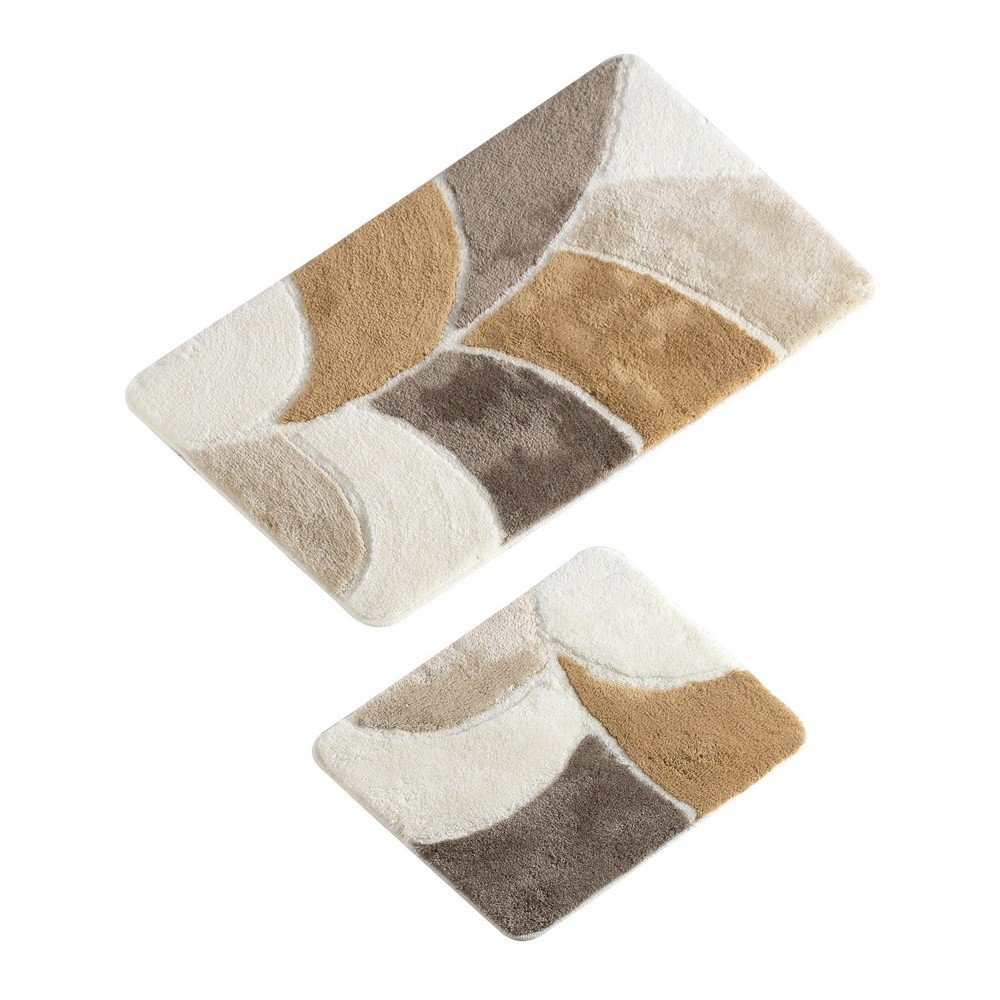 Sada 2 béžových koupelnových předložek Parle Bath Mat Jento v:1156224