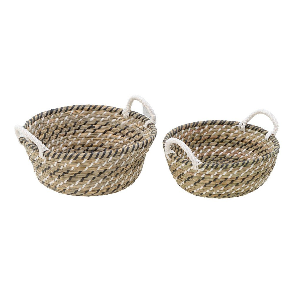 Sada 2 slaměných košíků InArt Jute, ⌀ 34 cm v:1291526