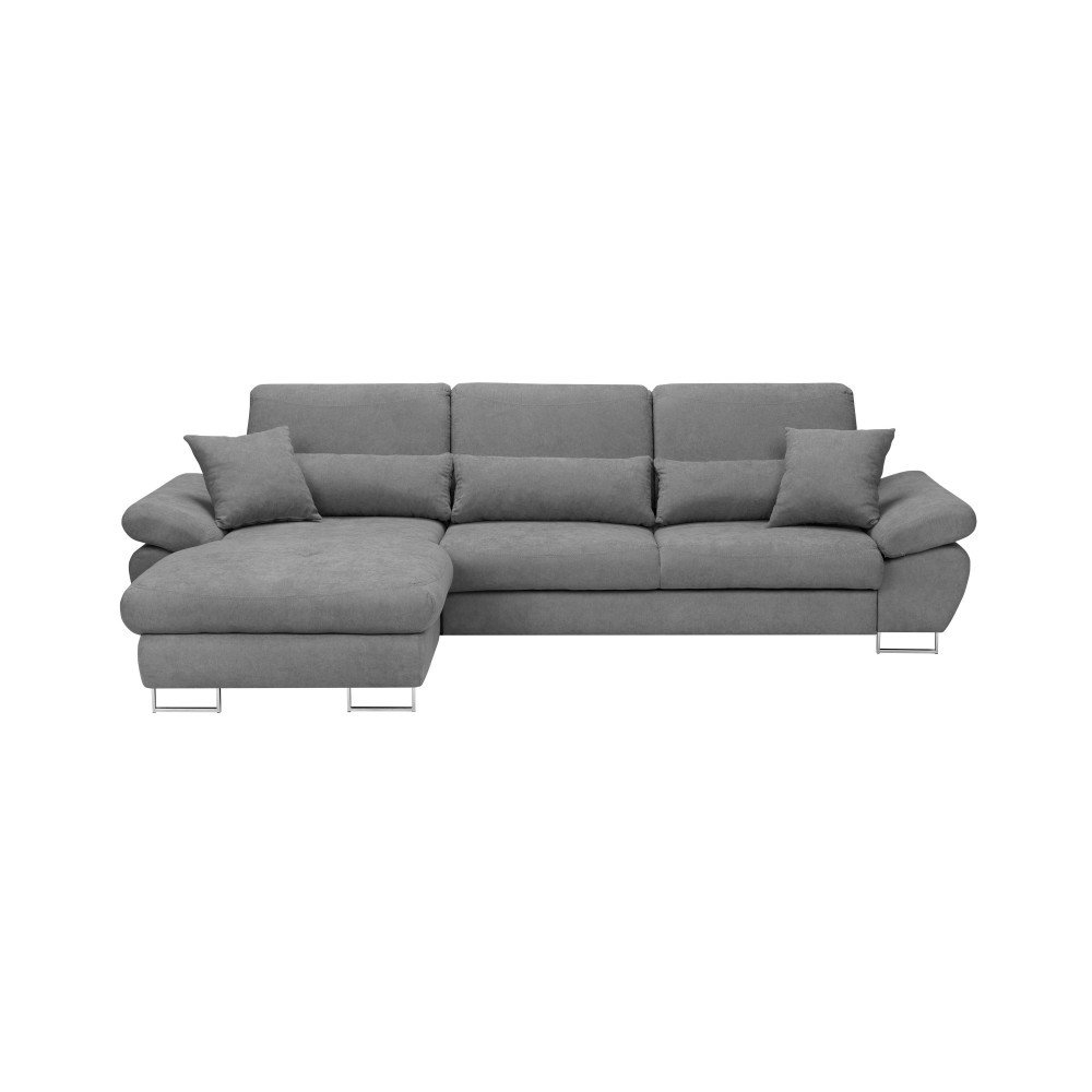 Světle šedá rozkládací rohová pohovka Windsor & Co Sofas Pi, levý roh v:1071882