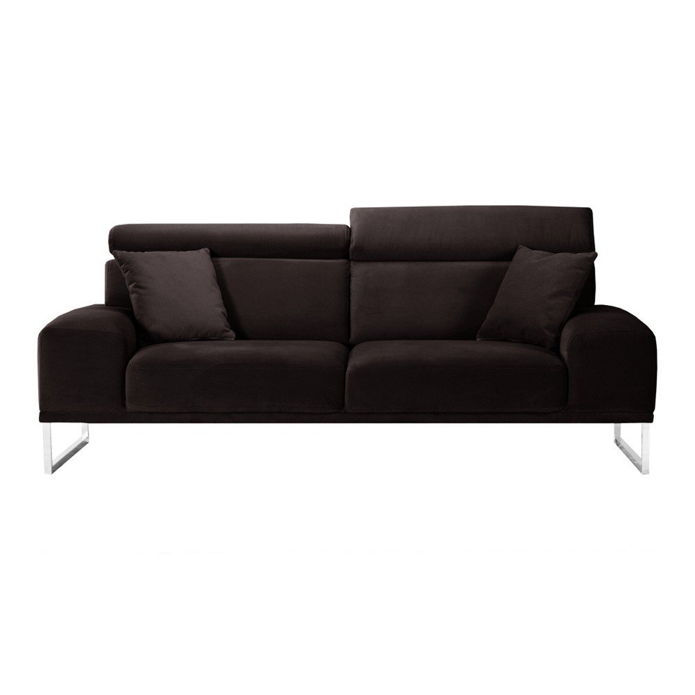 Čokoládově hnědá třímístná pohovka L'Officiel Interiors Georgia v:761072