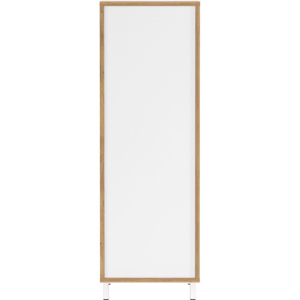 Bílá vysoká/úzká koupelnová skříňka 39x120 cm Topeka – Germania v:1763082
