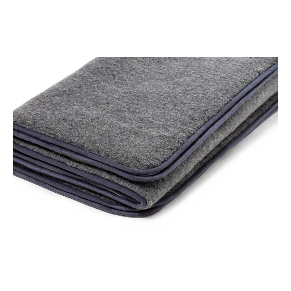 Tmavě šedá deka z merino vlny Royal Dream Quilt, 160 x 200 cm v:953954