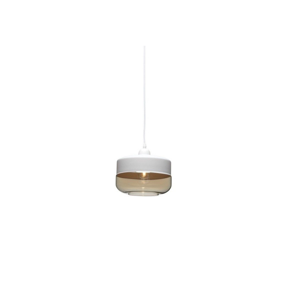 Bílé závěsné svítidlo Design Twist Caracol Circle v:1011564
