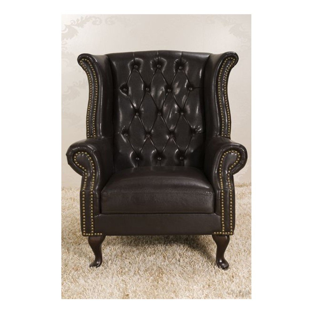 Černé křeslo SOB Chesterfield v:792566