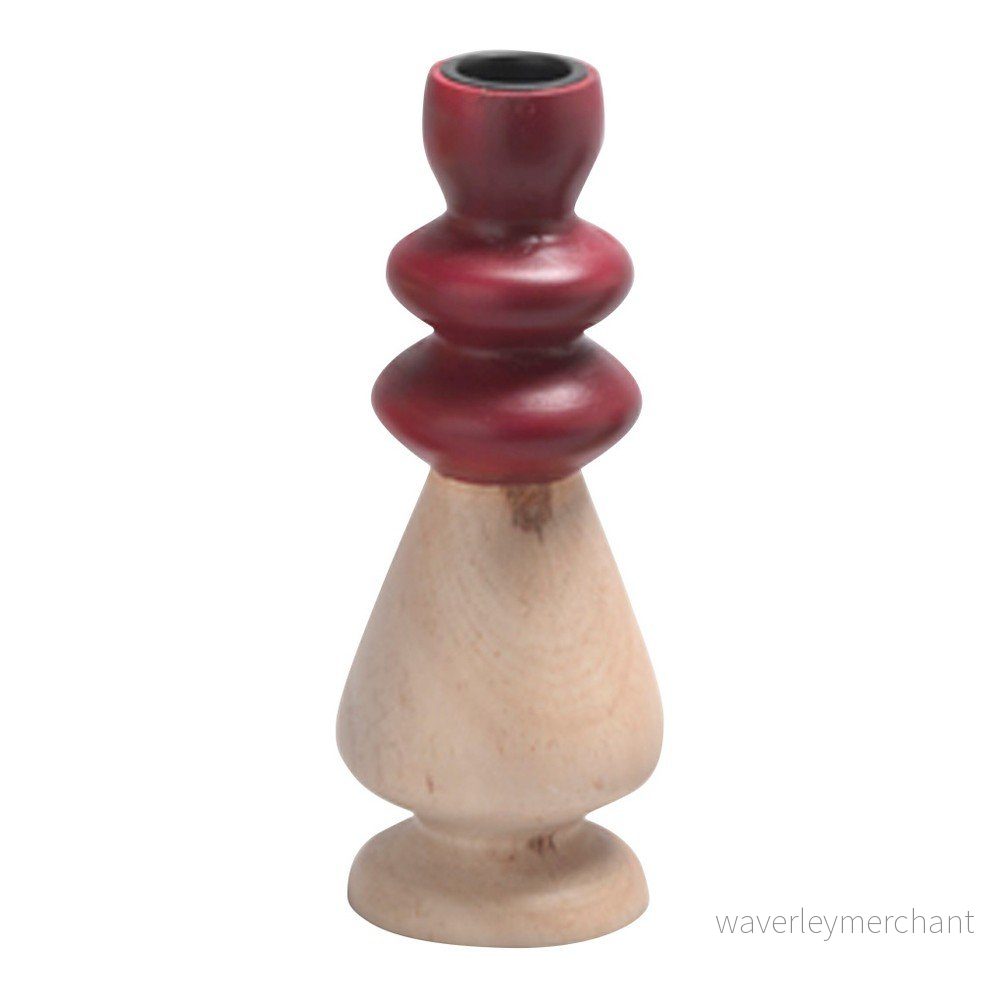 Červený svícen FEST Amsterdam Koro, výška 18 cm v:777230