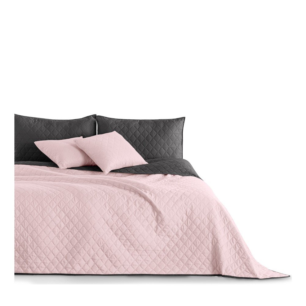 Růžový přehoz z mikrovlákna DecoKing Axel, 220 x 240 cm v:999972