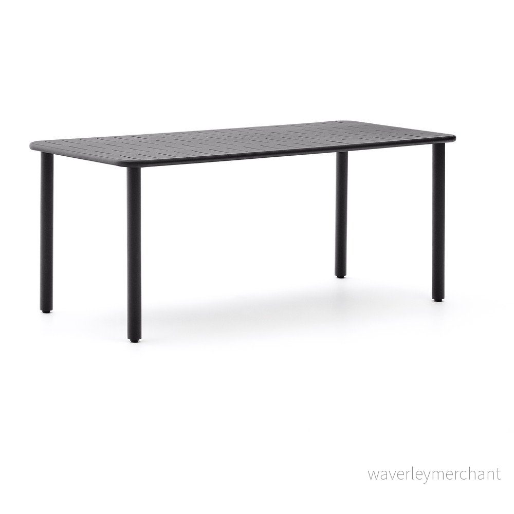 Ocelový zahradní jídelní stůl 90x180 cm Brai – Kave Home v:1832108