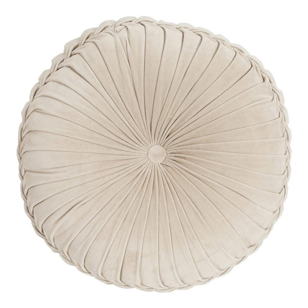 Světle béžový bavlněný podsedák Ego Dekor Kanan Velvet, ⌀ 60 cm v:1257500