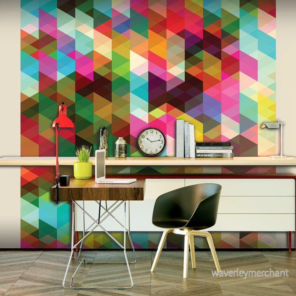 Velkoformátová tapeta Artgeist Colourful Geometry, 350 x 270 cm v:1140482