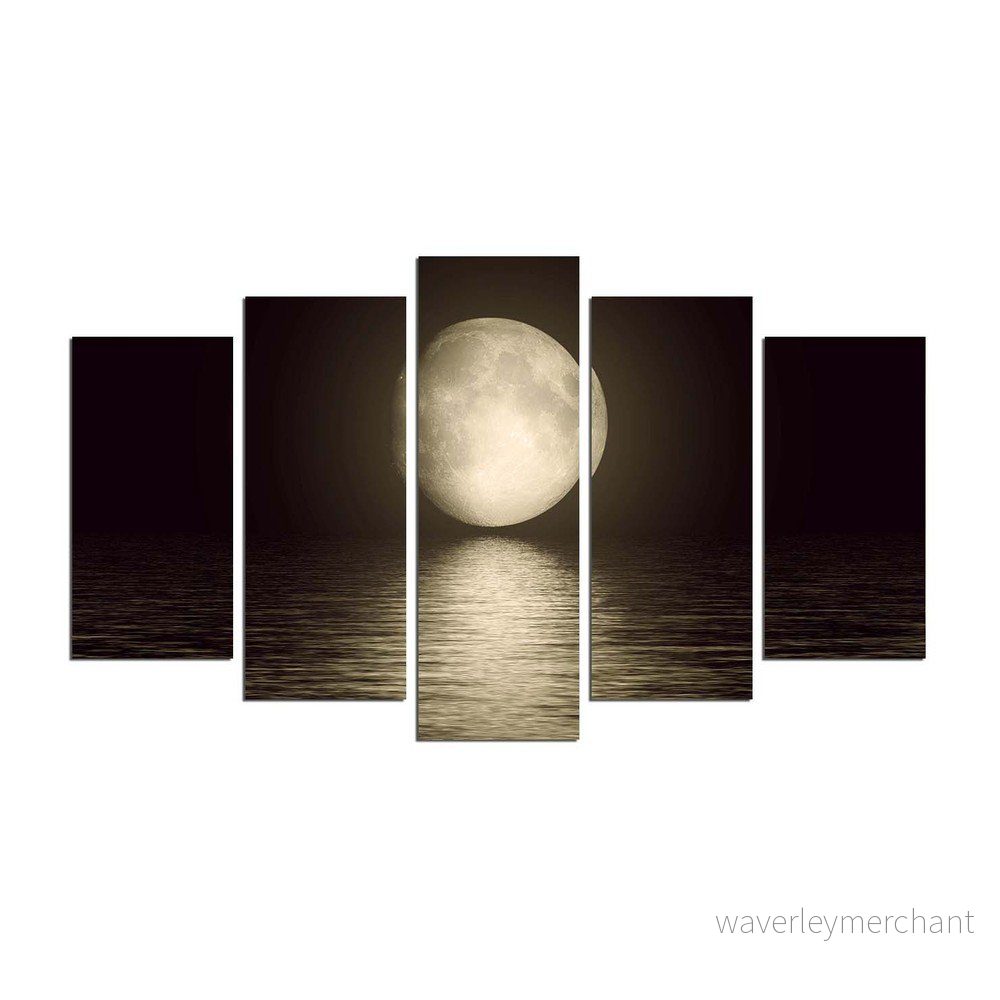 Vícedílný nástěnný obraz Moon Over The River v:1204380