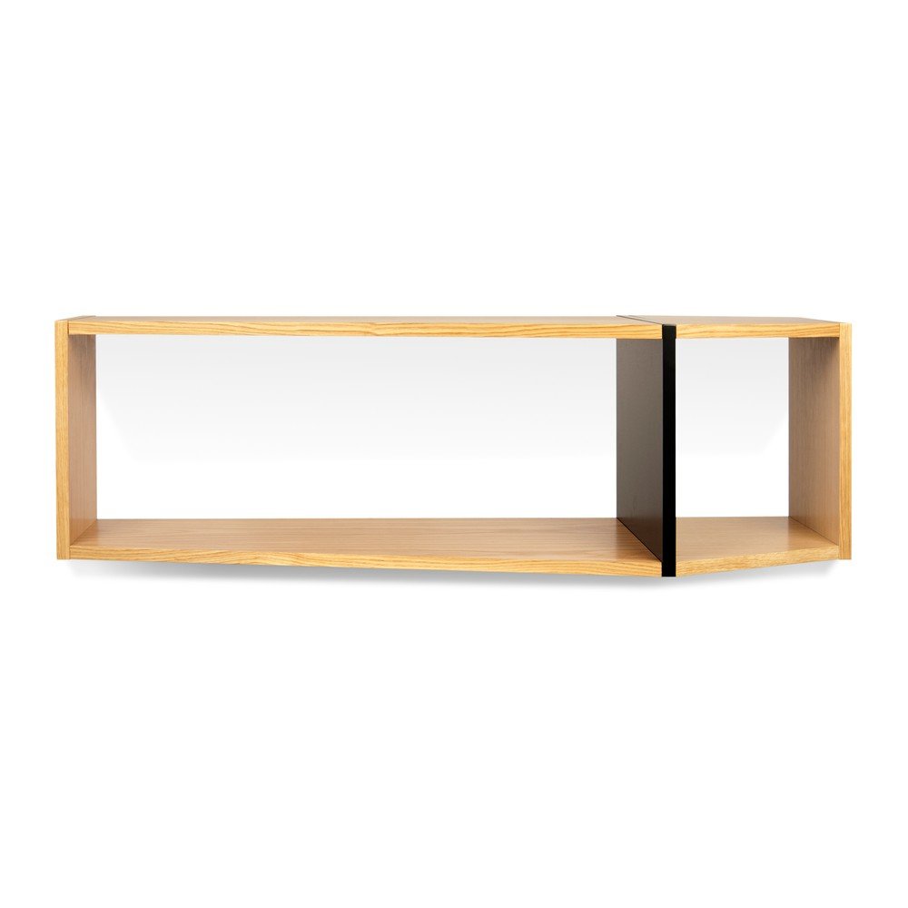 Hnědo-černá police TemaHome One, 120 x 35 cm v:1282682