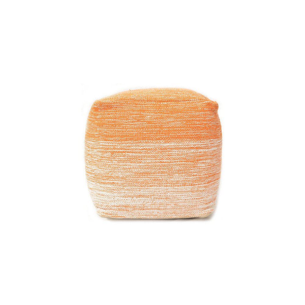 Oranžovo-bílý puf The Rug Republic Delight v:847026