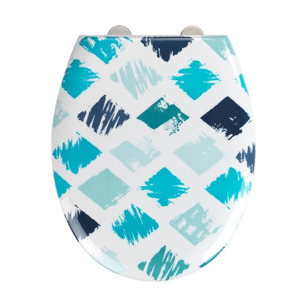 WC sedátko se snadným zavíráním Wenko Easy Rhombus, 44,5 x 37 cm v:1241282