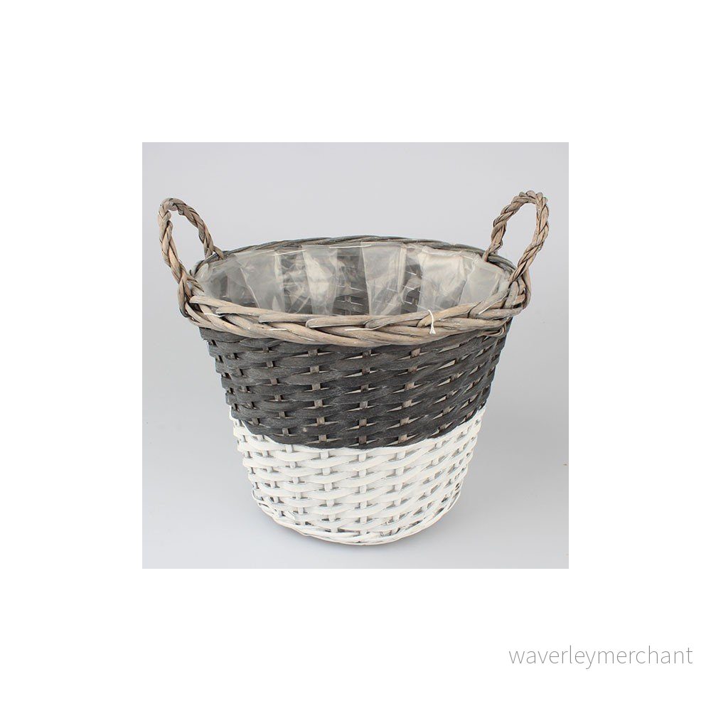 Květináč z vrbového proutí s uchy Dakls, ⌀ 29 cm v:845952