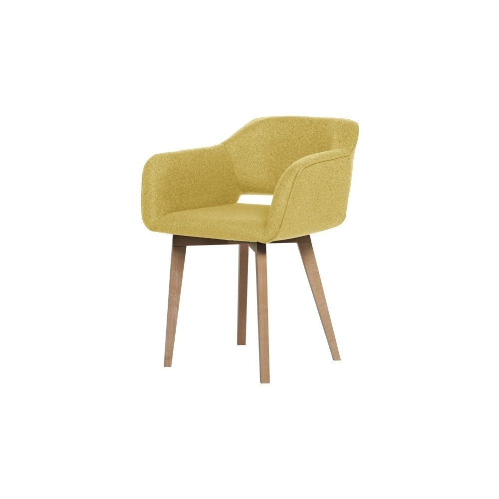 Žlutá jídelní židle se světlými nohami My Pop Design Oldenburg v:1064942