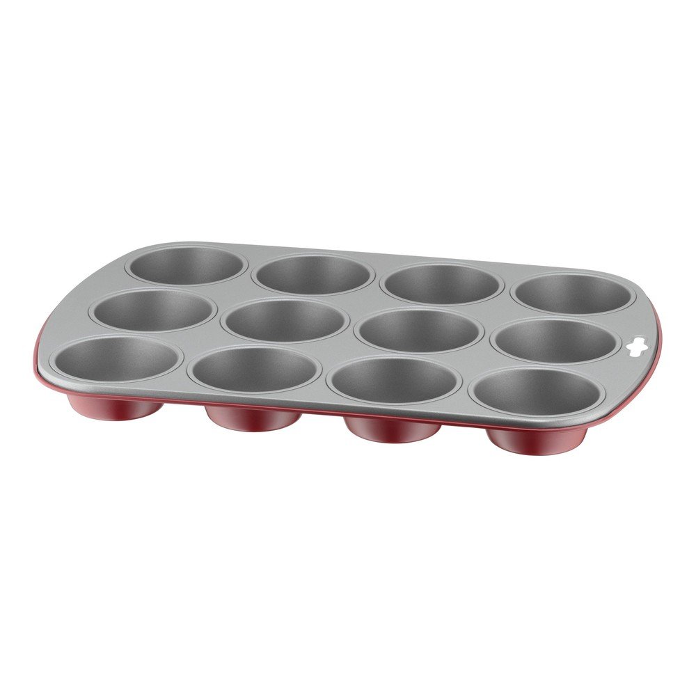 Červená forma na 12 muffinů Kaiser Classic Plus v:1311414 Červená forma na 12 muffinů Kaiser Classic Plus v:1311414