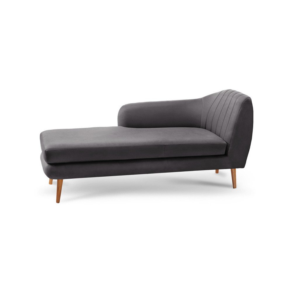 Tmavě šedá lenoška Scandi by Stella Cadente Maison Comete, levý roh v:1068672