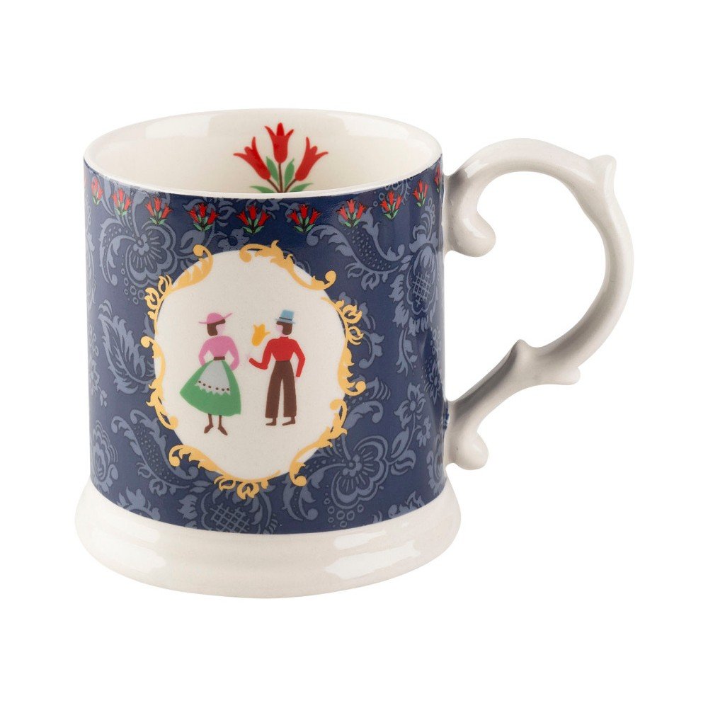 Modro-bílý hrnek z porcelánu Creative Tops Festival Folk, 320 ml v:951146