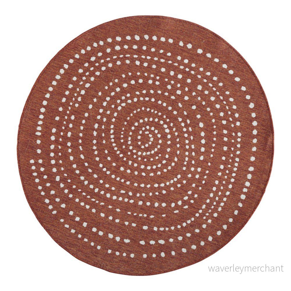 Červený venkovní koberec NORTHRUGS Bali, ⌀ 140 cm v:978936