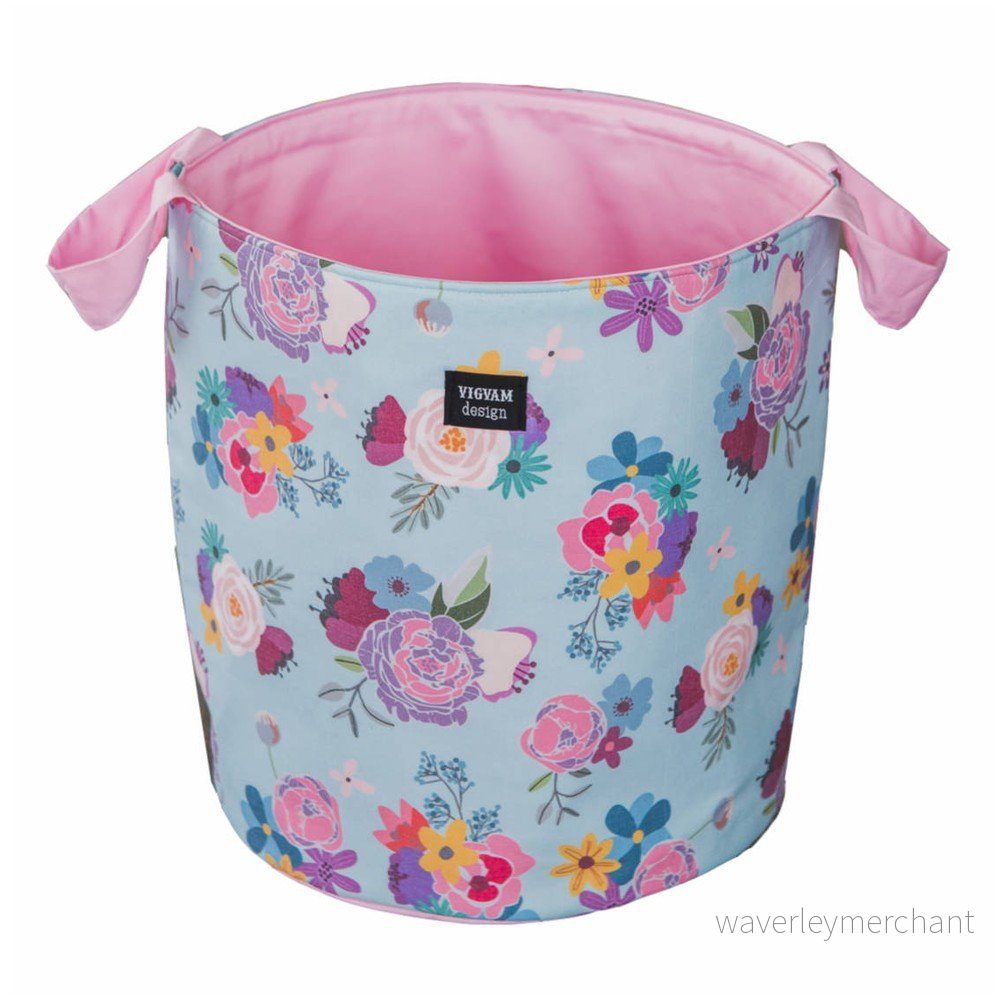 Koš na hračky VIGVAM Design Bohemian Chic Flowers, ⌀ 30 cm v:1317438