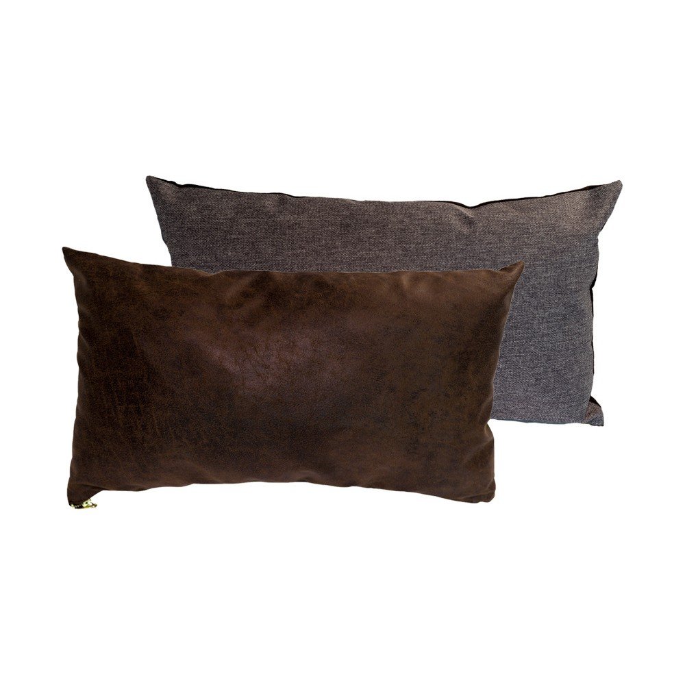 Sada 2 polštářů s výplní Karup Deco Cushion Mocca/Granite Grey, 45 x 25 cm v:998564