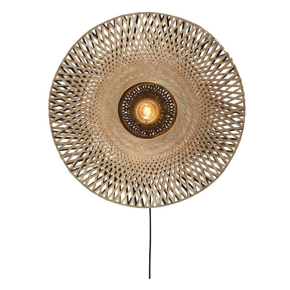 Nástěnné bambusové svítidlo Good&Mojo Kalimantan, ⌀ 60 cm v:1262522