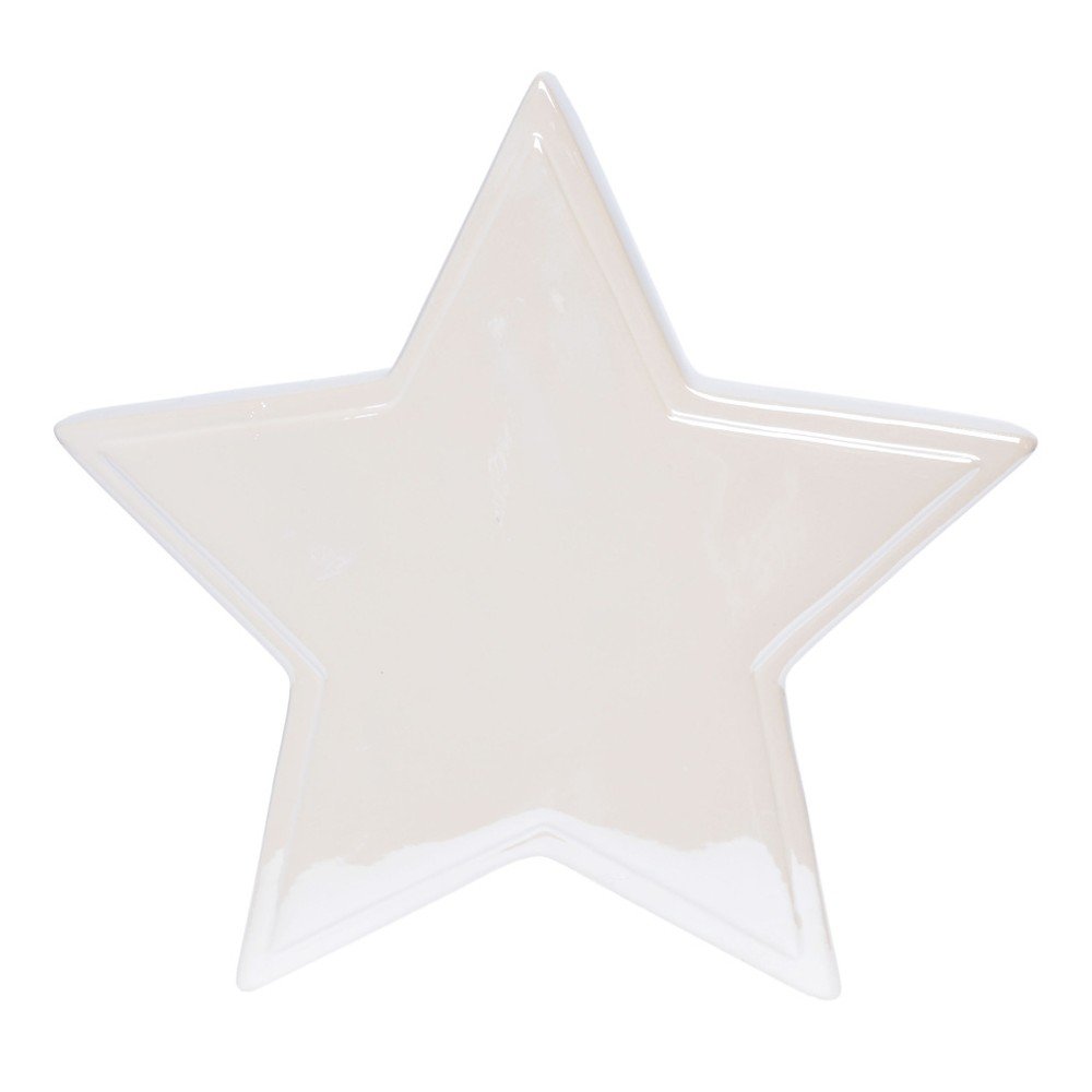 Bílá keramická dekorace Ewax Estrella, délka 21,5 cm v:1130262 Bílá keramická dekorace Ewax Estrella, délka 21,5 cm v:1130262
