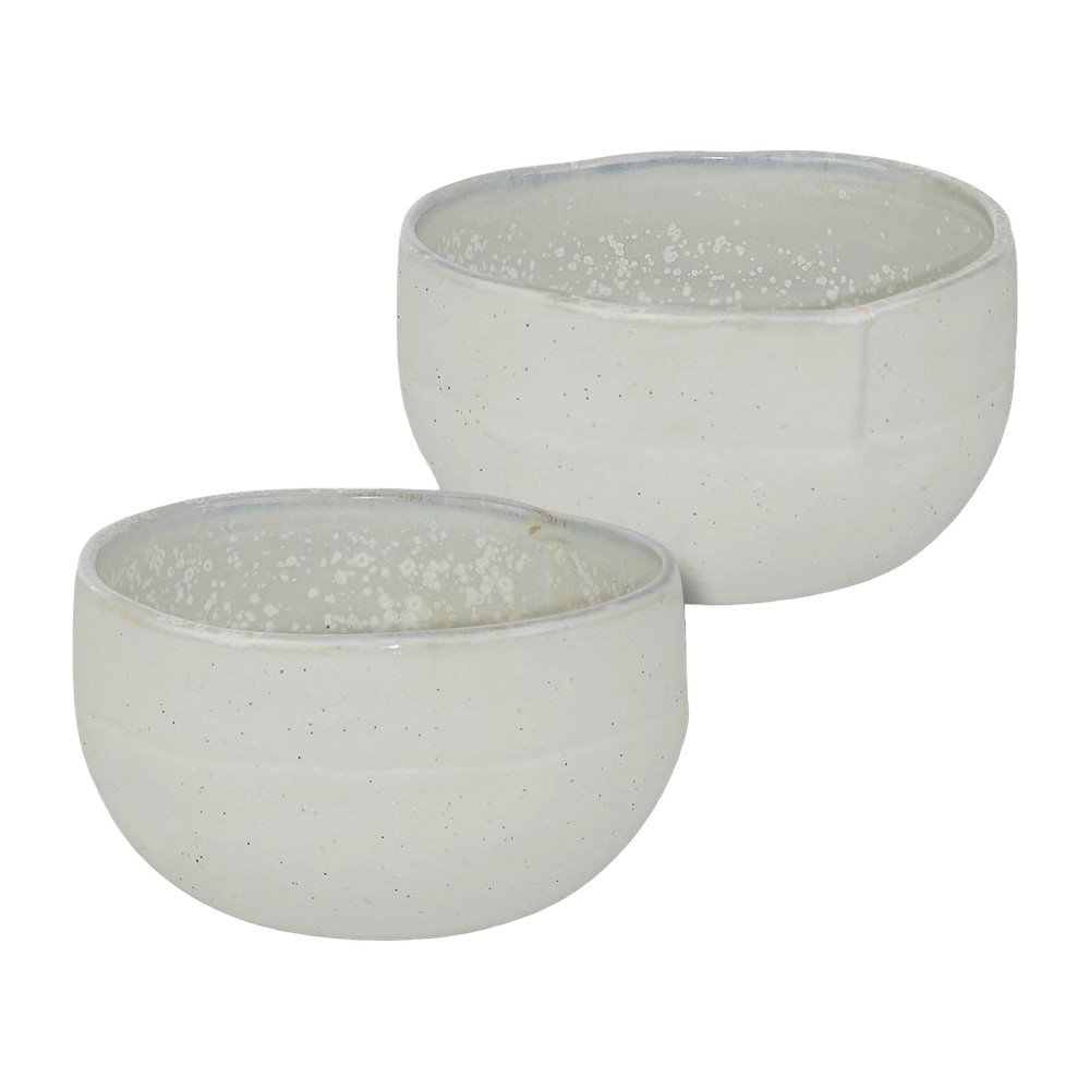 Bílé misky v sadě 2 ks z kamene ø 10 cm Sand Grain – Mette Ditmer Denmark v:1561722