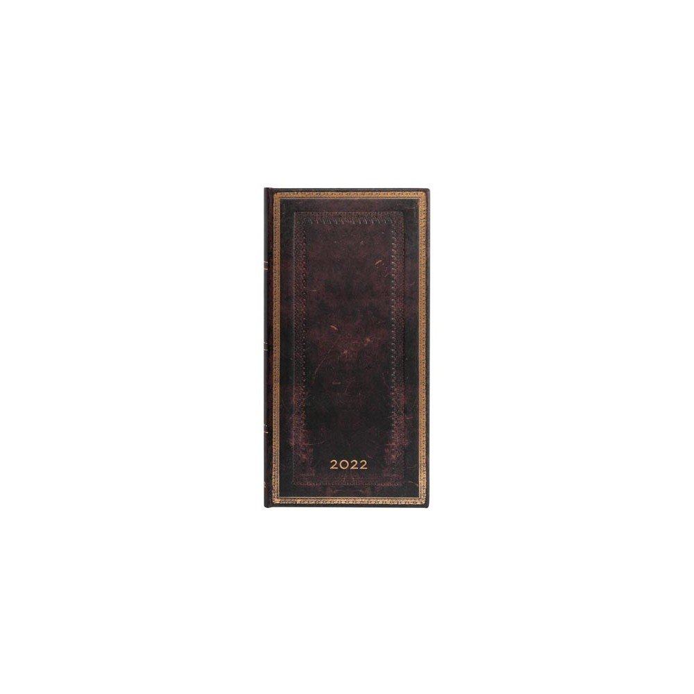 Týdenní diář na rok 2022 Paperblanks Black Moroccan, 9,5 x 18 cm v:1394891
