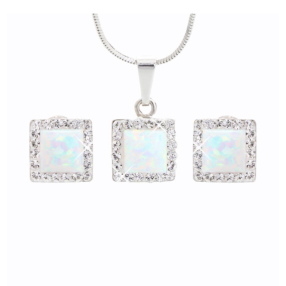 Set náušnic a náhrdelníku Laura Bruni White Day v:924434