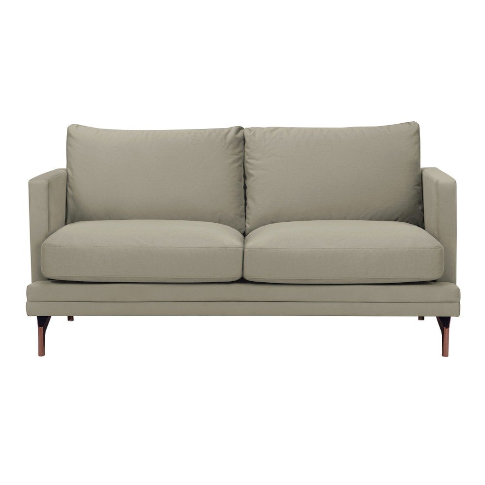 Béžová dvoumístná pohovka s podnožím ve zlaté barvě Windsor & Co Sofas Jupiter v:1070136