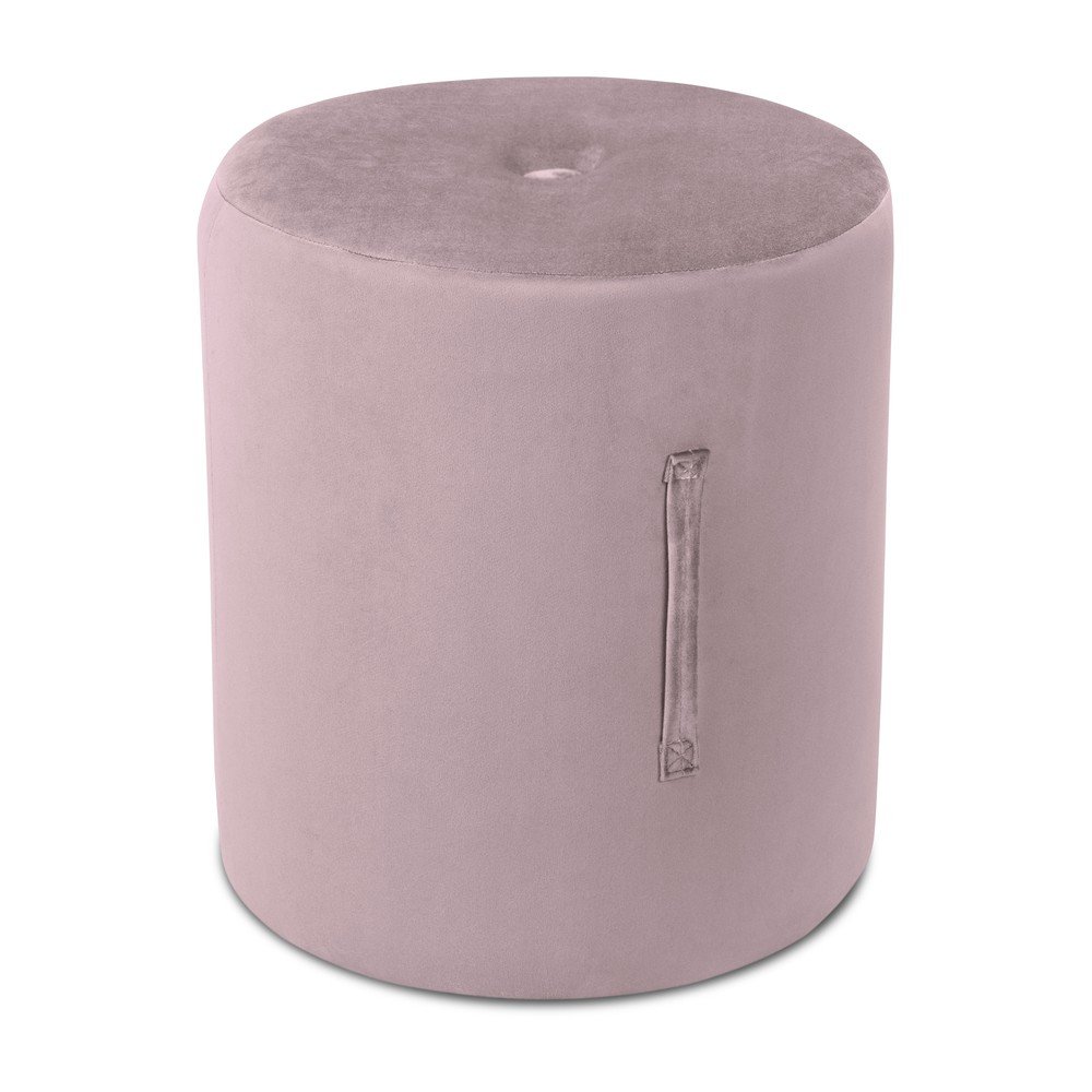 Růžový puf Mazzini Sofas Fiore, ⌀ 40 cm v:1270028