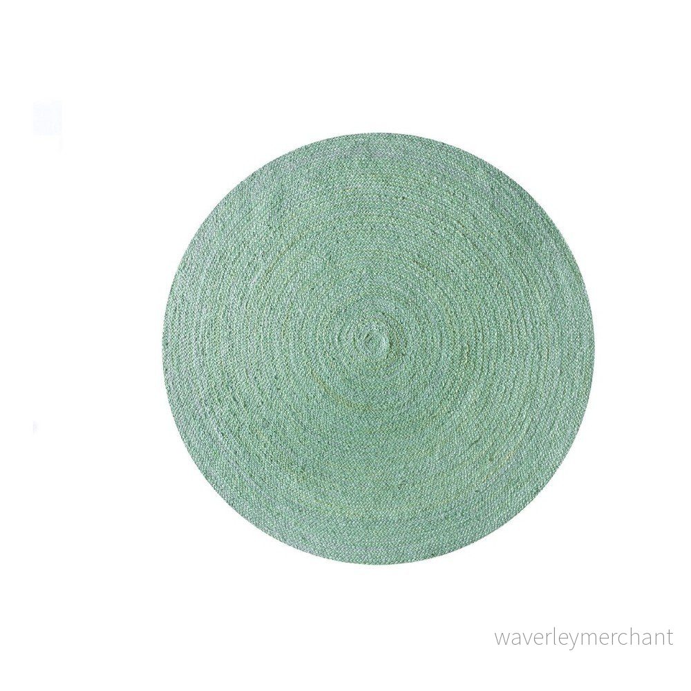 Koberec z juty Linen Couture Rug Circle Green, ⌀ 140 cm v:1224910