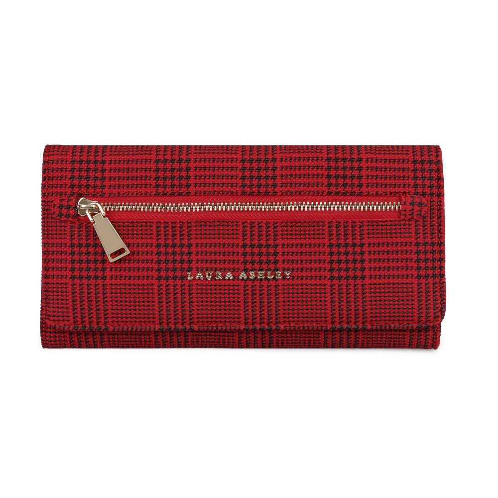 Červená peněženka Laura Ashley Cecilia Tartan v:1179956