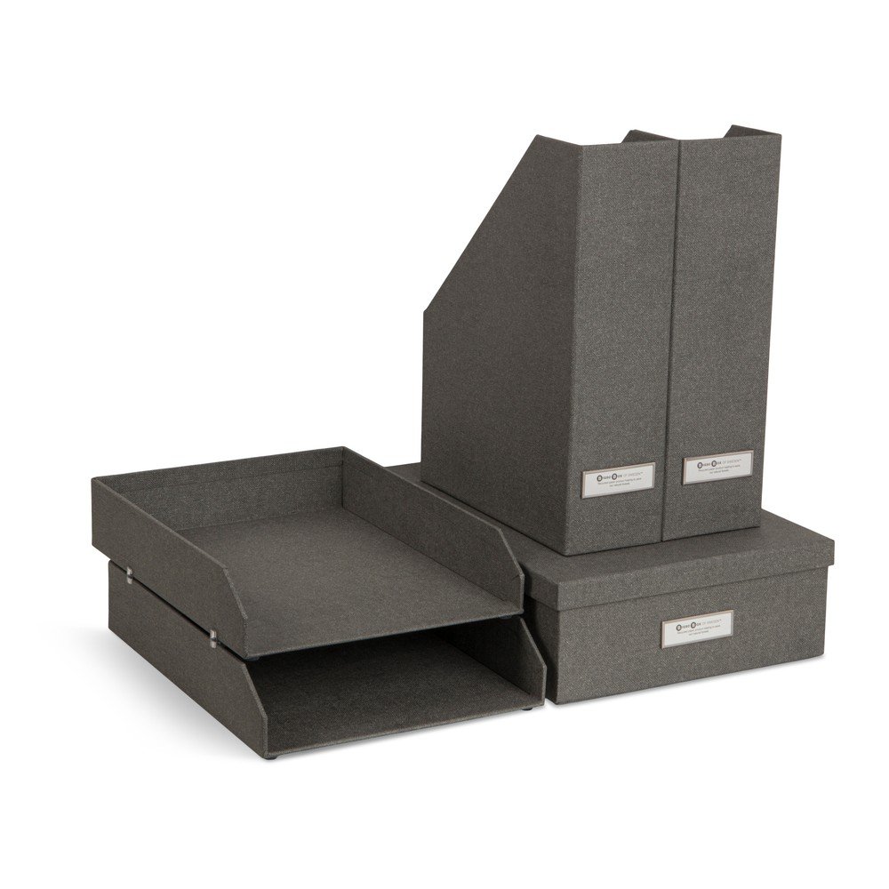 Kartonové organizéry na dokumenty v sadě 5 ks Holger – Bigso Box of Sweden v:1651744
